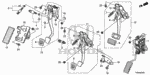 17800TA0A01 - Chassis: PEDAL ASSY., ACCELERATOR for Honda Image