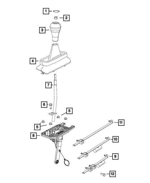 Gearshift Controls and Related Parts for 2014 Ram 3500 #1