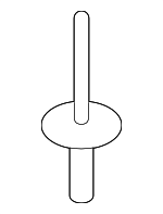 51777171004 - Body: Wheel Flare Rivet for BMW: X1, X2, X3, X4, X5, X6 Image