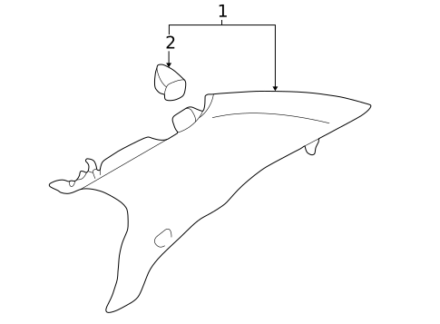 Interior Trim - Quarter Panels for 2005 Mitsubishi Lancer #0