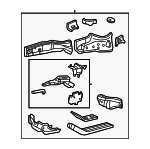 3S4Z16054AB - Body: Apron Assembly for Ford: Focus Image