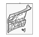23869067023E67 - Body: Quarter Trim Panel for Mercedes-Benz Image