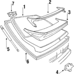 E3ZZ6143200A - Body: Lock for Ford: Mustang Image