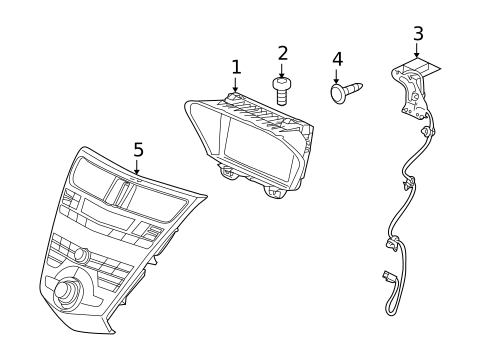 Navigation System Components for 2011 Acura ZDX #0