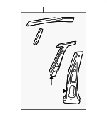 22675114 - Body: Body B-Pillar for GM Image
