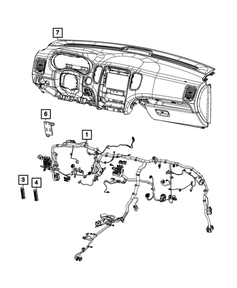 Wiring, Instrument Panel for 2020 Dodge Durango #0