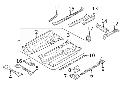 Floor for 2009 Volkswagen Rabbit #1