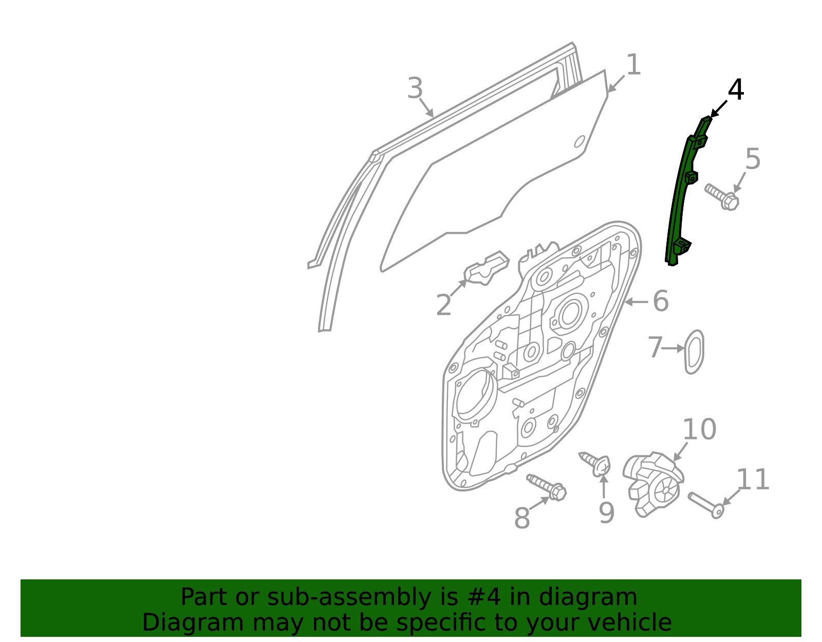 83550-R5000 - Guide Channel 2021-2025 Kia Sorento | Kia.Parts Store