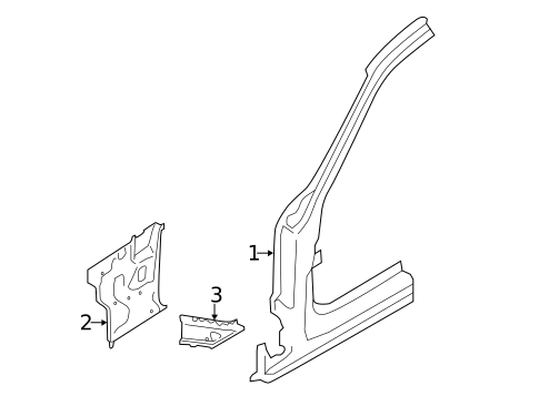 Hinge Pillar for 2013 BMW X1 #0