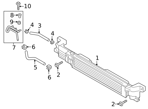 Engine Oil Cooler for 2020 INFINITI Q50 #0