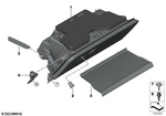 51165A25519 - Vehicle Trim: Glove Compartment for Mini: Countryman S ALL4, Countryman SE ALL4, JCW Countryman ALL4 Image image