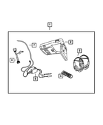 82210052 - Mopar Accessories - Component Parts: Monitor With Dvd Media System for Jeep: Liberty Image