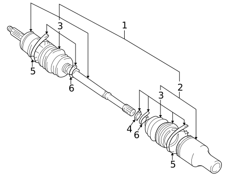 Drive Axles for 2007 Suzuki Aerio #1