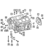 5133840AA - Engine 3.0L Six Cylinder: O Ring for Dodge: Ram 1500, Ram 2500, Ram 3500, Sprinter 2500, Sprinter 3500 | Jeep: Grand Cherokee | Ram: 2500, 3500 Image