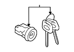 83191FL001 - Steering: Lock &amp; Cylinder for Subaru Image