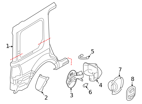 Quarter Panel & Components for 2007 Ford Expedition #0