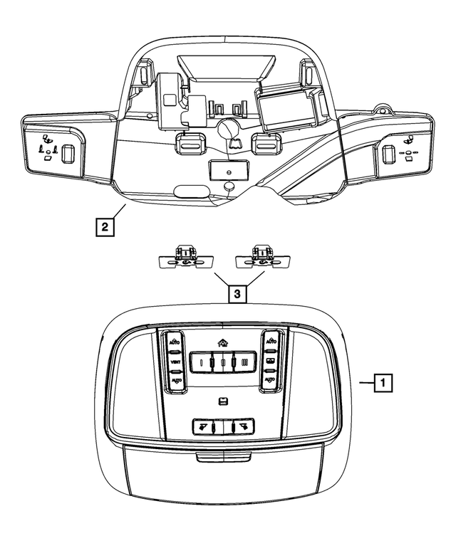 5LB591DAAB - Interior Trim: Overhead Console for Mopar Image image