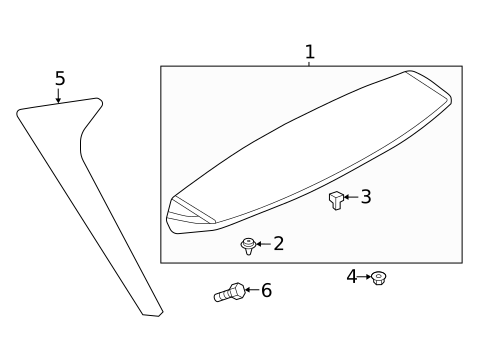Spoiler for 2025 Volkswagen Atlas Cross Sport #0