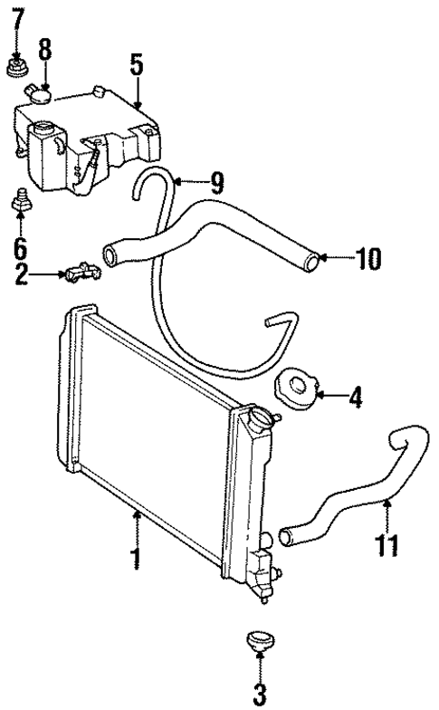 Radiator & Components for 1997 Isuzu Hombre #0