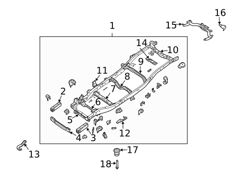 Frame & Components for 2014 Nissan Armada #0