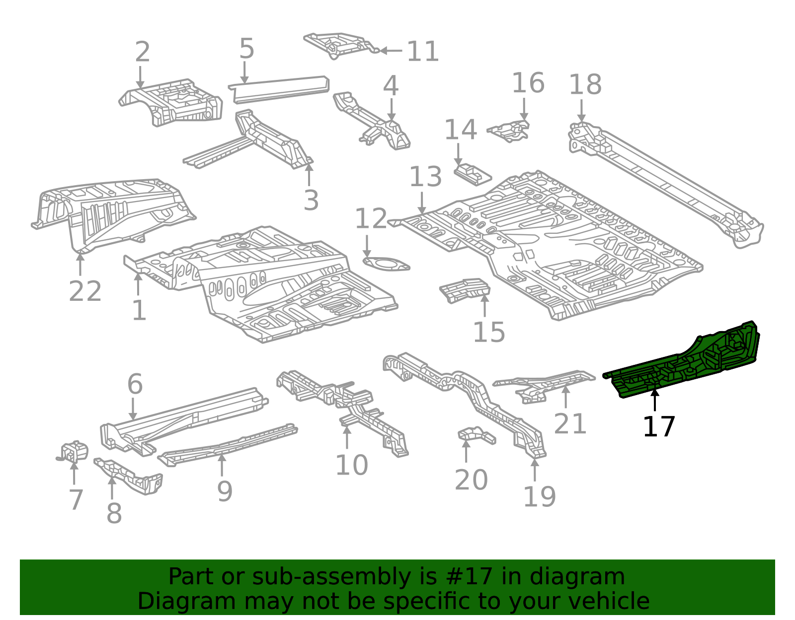 2022-2026 Toyota Tundra Floor Side Rail 57404-0C060 | AutoNation