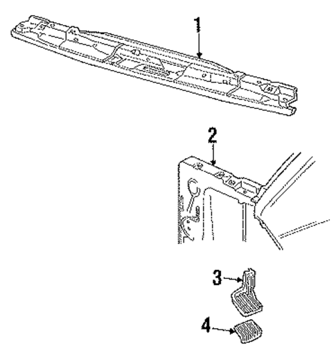 Radiator Support for 1986 Ford Aerostar #0
