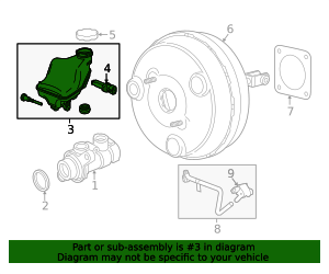 2015-2020 GM Brake Master Cylinder Reservoir Kit with Switch, Grommet ...