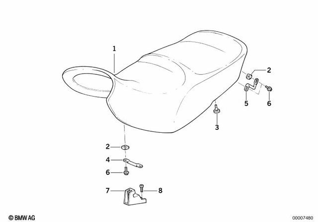 52531230319 - Seats and Seat Bench: Rubber Support - D=18mm for BMW-Motorrad Image image