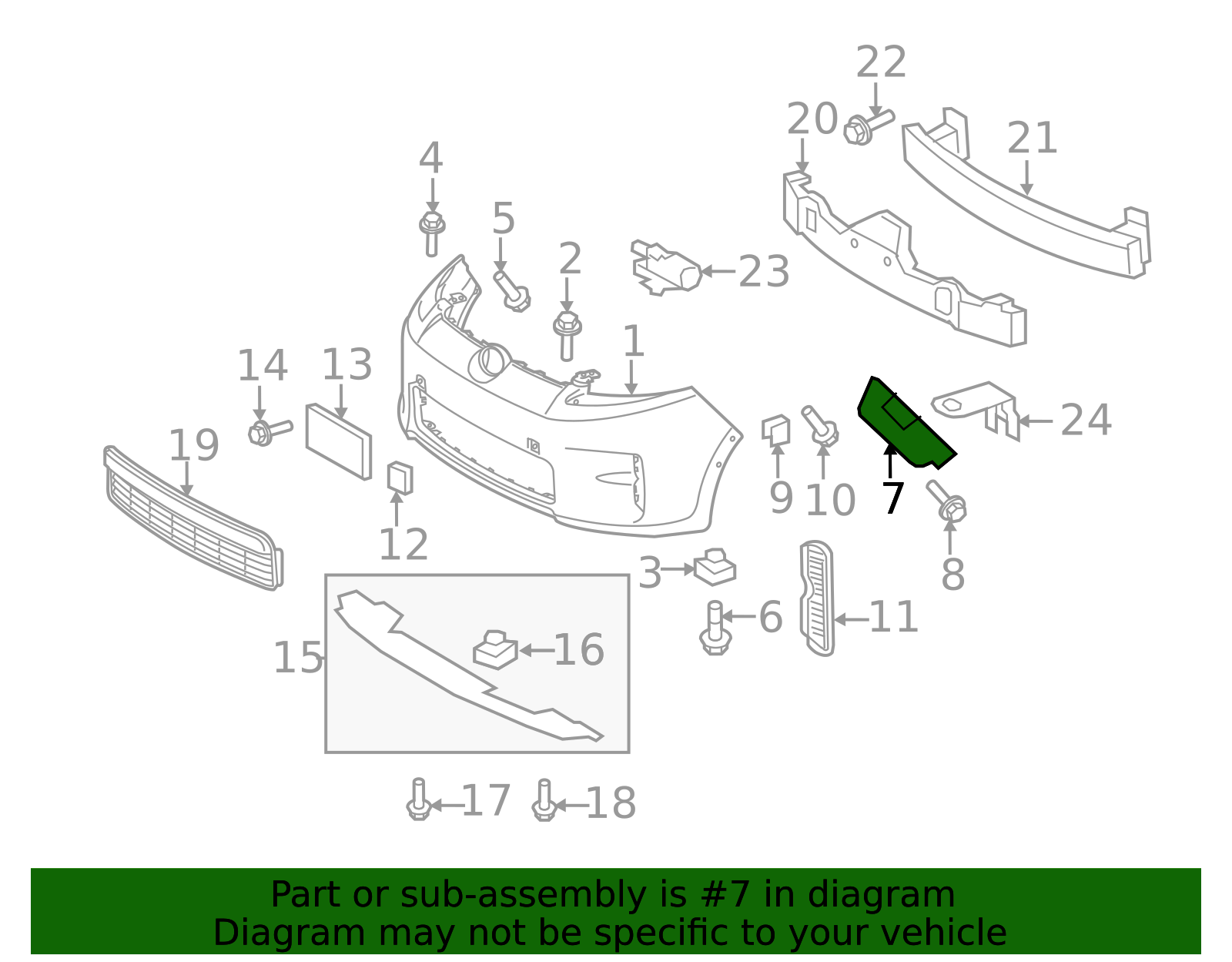 52536-12100 - Side Retainer 2008-2015 Scion xB | Elmhurst Toyota Parts
