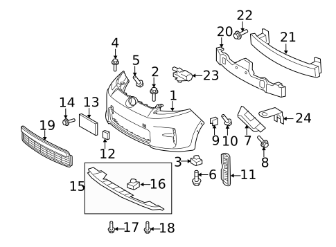 Bumper & Components - Front for 2012 Scion xB #0