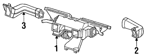 Ducts for 1992 Lincoln Town Car #0
