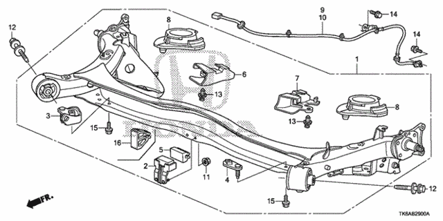 Rear Axle for 2013 Honda Fit #0