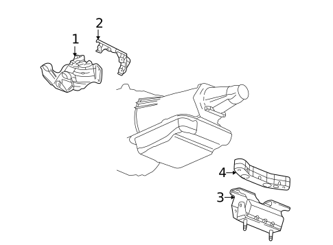 Engine & Trans Mounting for 2007 Buick Rainier #0