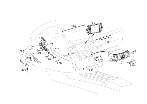 Radio, Operating and Display Unit for 2013 Mercedes-Benz SLS AMG #0
