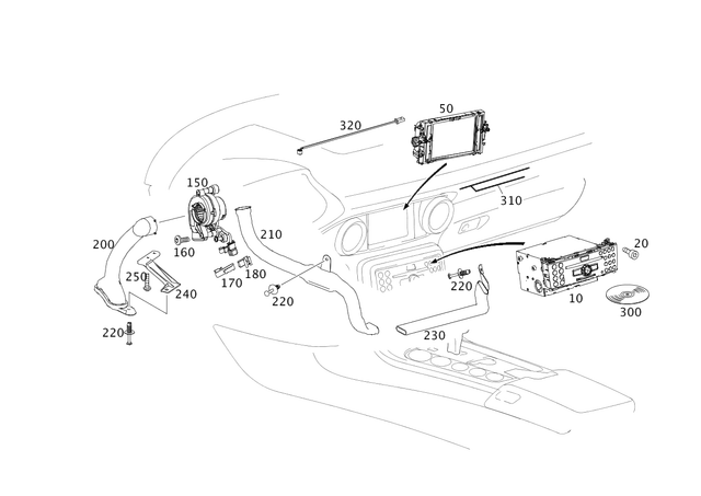 1979008200 - : Control Unit for Mercedes-Benz Image
