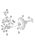 68013551AA - Brakes: Power Brake Booster for Mopar Image