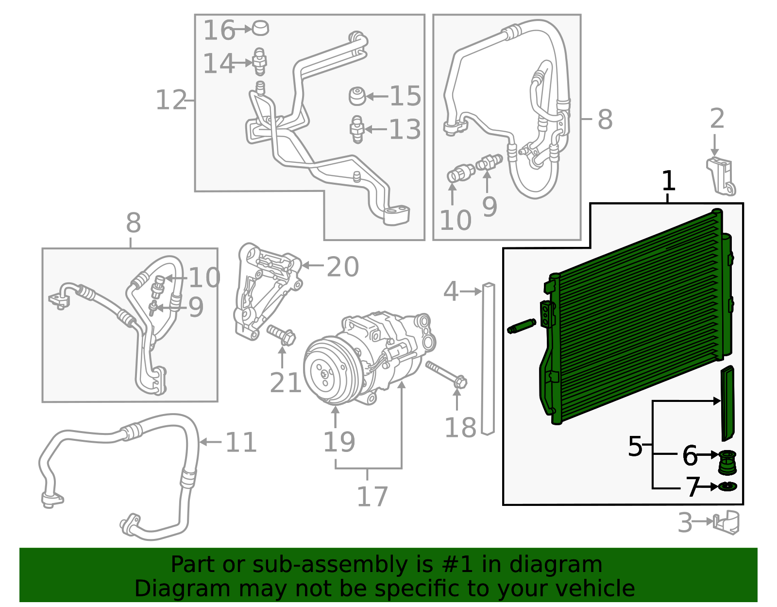 ACDELCO - 15-31056 - A/C Condenser Tube O-Ring