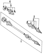 1HM407274 - Suspension: Axle Assembly for Volkswagen: Golf, Jetta Image