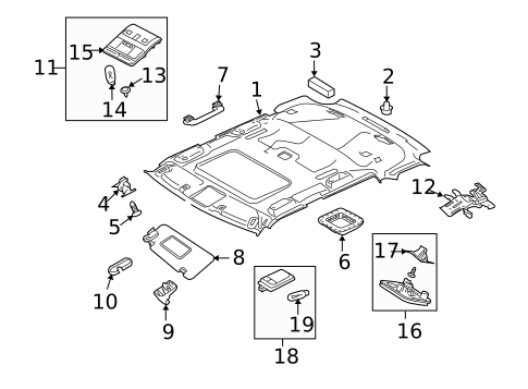 Interior Trim - Roof for 2008 Land Rover Range Rover Sport #0