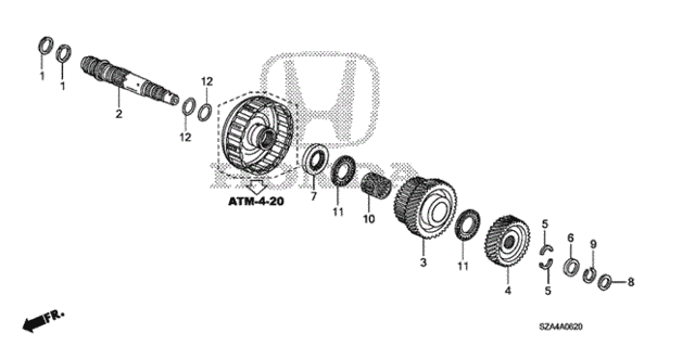 AT Third Shaft for 2012 Honda Pilot #0