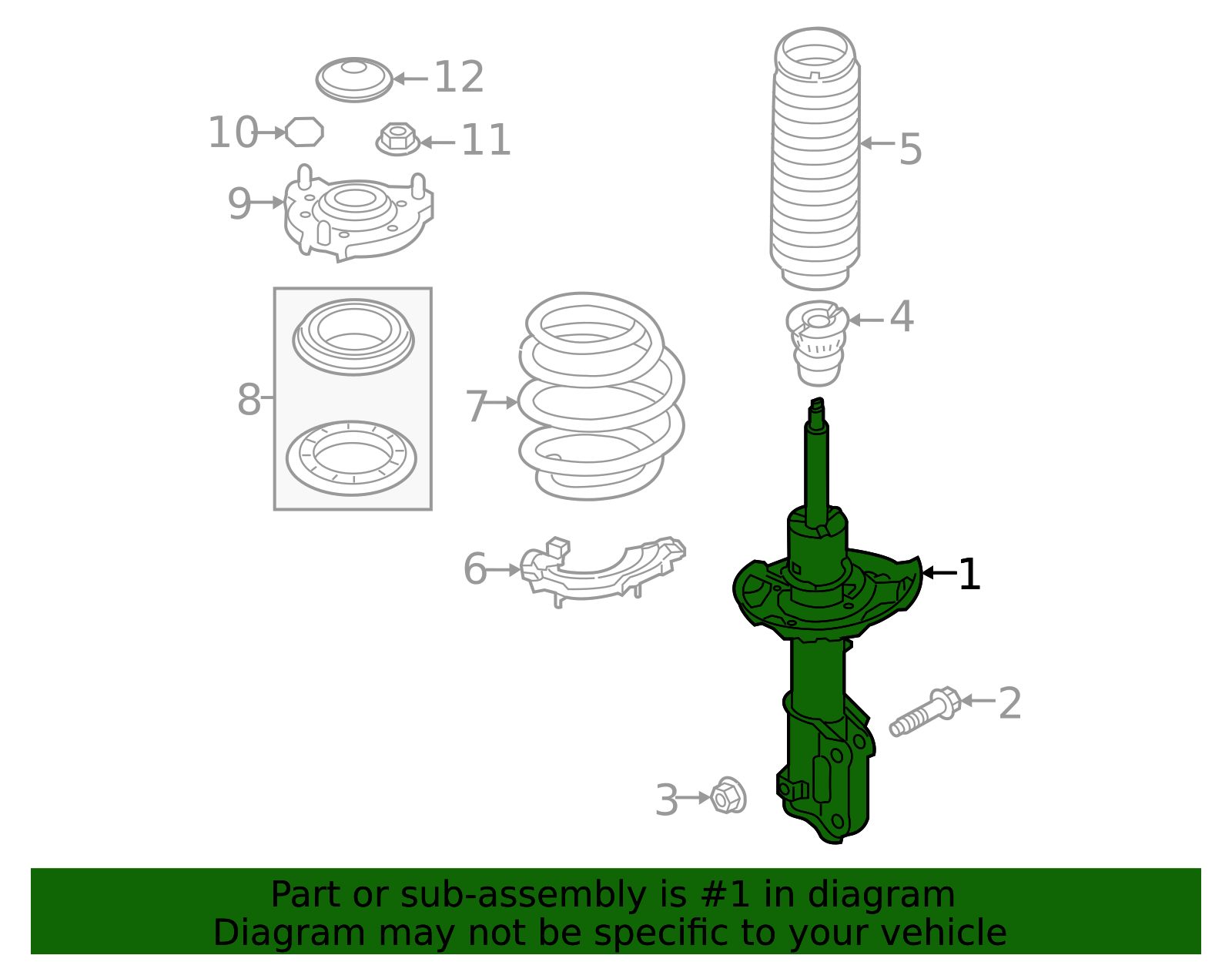 アリっとん 2021-2025 Hyundai Elantra Strut 54650-BYBA0 | OEM Parts Online