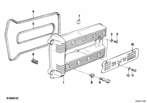 Cylinder Head with Cover for 1984 BMW-Motorrad K 100 #1