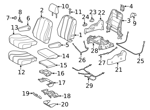 Second Row Seats for 2019 Toyota Sienna #1