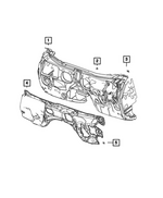 68586298AD - Interior Trim: Dash Panel Silencer for Mopar Image