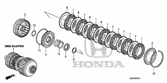 AT Clutch (2nd) for 2012 Honda Pilot #0