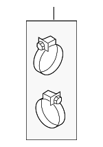 L3K913735 - Engine: Intake Pipe Clamp for Mazda Image