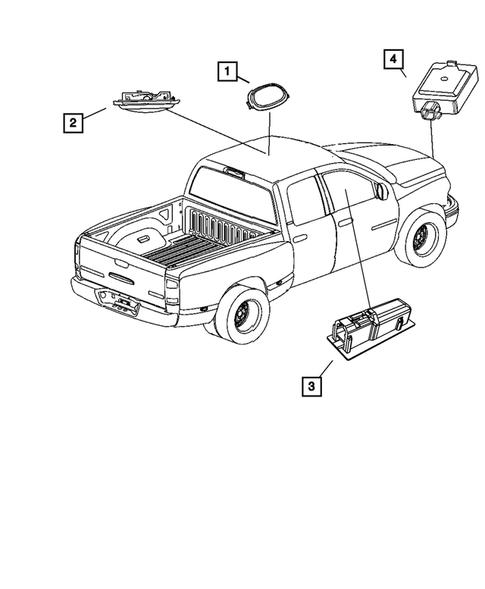 Lamps-Interior and Exterior for 2008 Dodge Ram 3500 #6