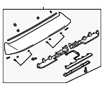 B25T51960D67 - : Spoiler Assembly for Mazda: Protege5 Image