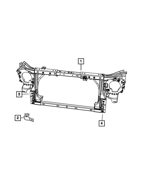 Radiator and Related Parts; Charge Air Cooler for 2016 Jeep Wrangler #1