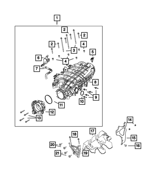 Manifolds and Vacuum Fittings for 2022 Ram 1500 #0